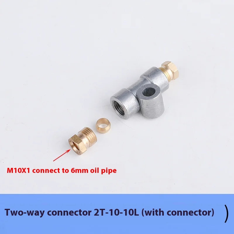 TEBAK Fixed Zinc Alloy Three-way/two-way/four-way Joint Distributor Oil Drain 4/6mm Oil Pipe M8 * 1 M10 * 1