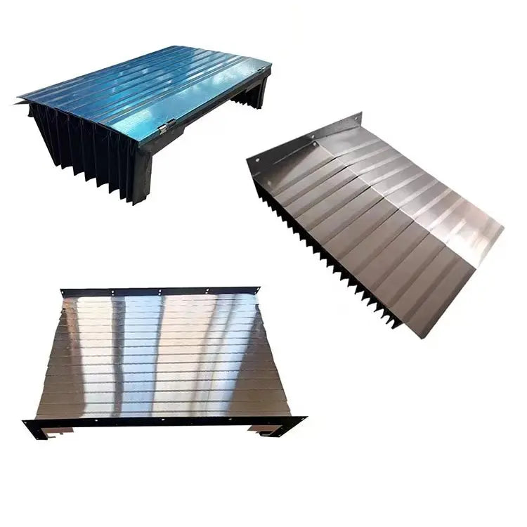 TEBAK Stainless Steel Armoured Accordion Protective CNC Bellow Cover  With Lamellas