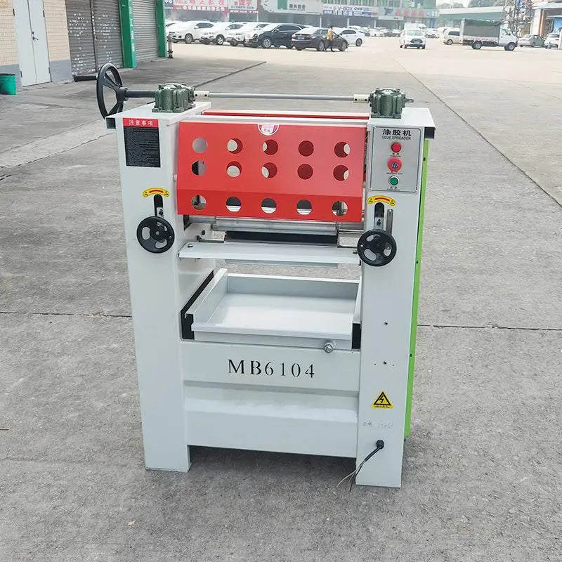 A TEBAK Single and Double Sided Wooden Board Glue Spreader Machine for Wood Panels Glue Roller Double Surface