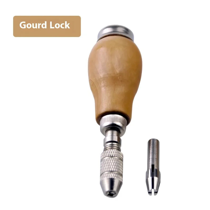 Jewelry Making Tools 3-Chunk 1mm 2.35mm 3mm Pin Vise Carbide Wood Hand Drill for Jewelry Mushroom Sharp Diamond Bead Tool Stone