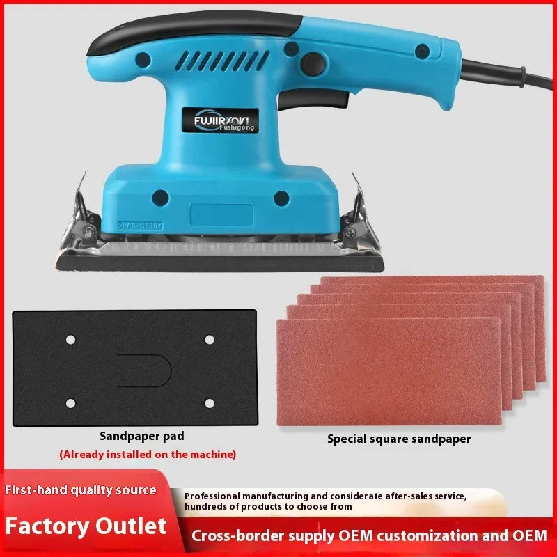 TK Factory Direct Sander 220V Portable Surface Finishing Electric Orbital Sander Woodworking Constant Speed 400W Sanding Machine