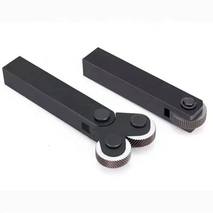 TEBAK Square Single Wheel Knurling Tool  Rolling Flower Knife Double Wheel Set for Machine Tool Processing with Straight Shank
