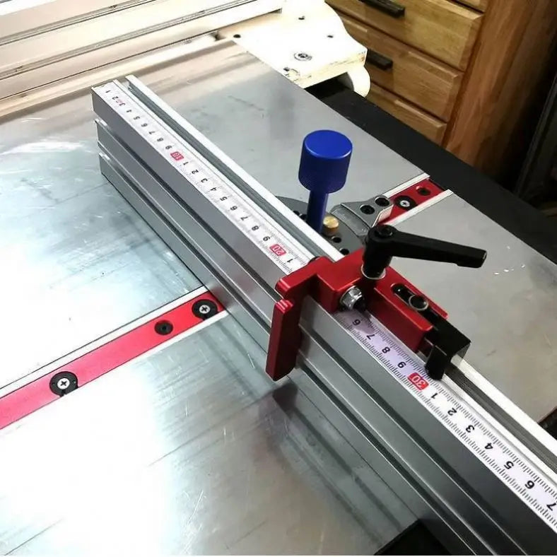 TEBAK Hot Seal 75mm Wide Aluminum Jig Fixture T Slide Track Fence for Woodworking Router Table