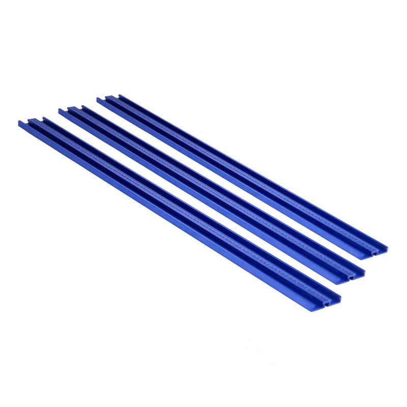 TEBAK W-06 Router Table 70mm Wide Blue Double Rail Aluminum T-track Woodworking Miter Jig Fixture Slot