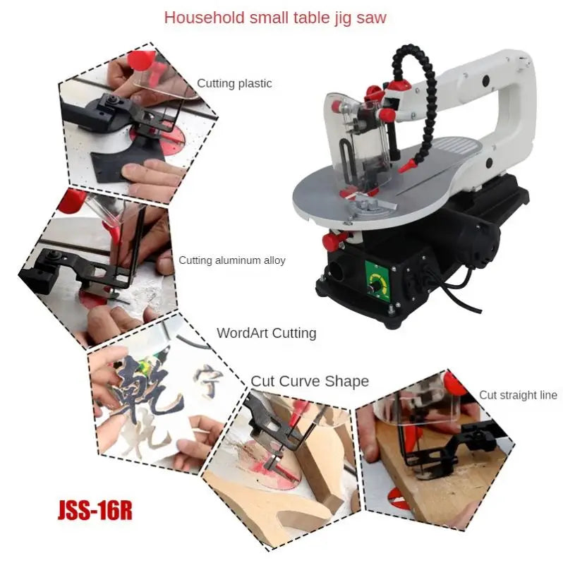 TEBAK Stable and Durable Automatic 16" Scroll Saw Wood Working Machine