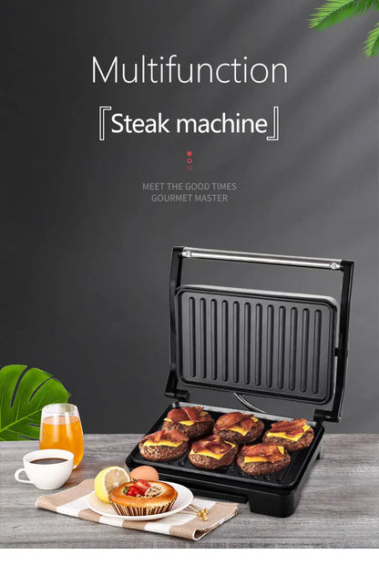 High Quality Electric Sandwich Steak Press Panini Home Electric Grill Baking Electric Barbecue Grill Tool