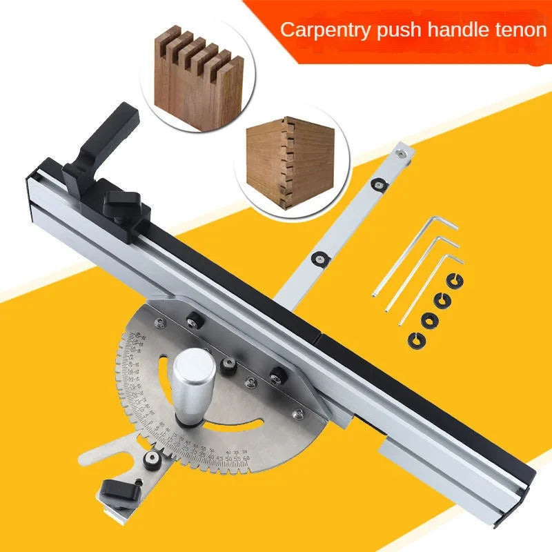 Miter Gauge Aluminum Profile Fence With Track Stop Table Saw Router Miter Gauge Saw Assembly Ruler for Woodworking Tools DIY