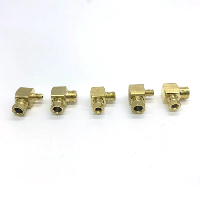 Lubrication Brass Oil Pipe Fitting 4mm/6mm Fitting Connector for Lubrication System/CNC Machine