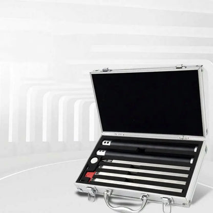 TEBAK Handle Wood Turning Tool Set Carbide Tipped Lathe Finisher/Rougher/Detailer/Hollower Tools Turning Set