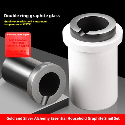 TEBAK High Temperature Silicon Carbide Graphite Crucible Goldsmith Tools Metal Iron Crucibles for Gold Silver Copper Aluminum