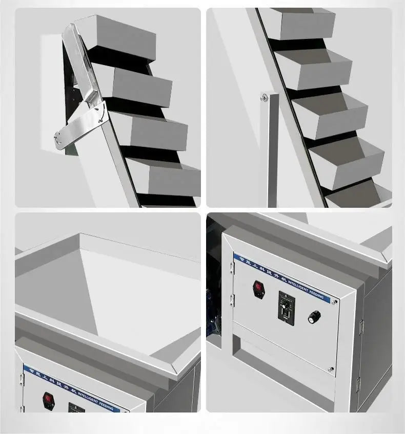 KLE-15 TEBAK Plastic Buckets for Feeder Bucket Elevators Inclined Bucket Belt Elevator Conveyor Automatic Belt Conveyor Incline