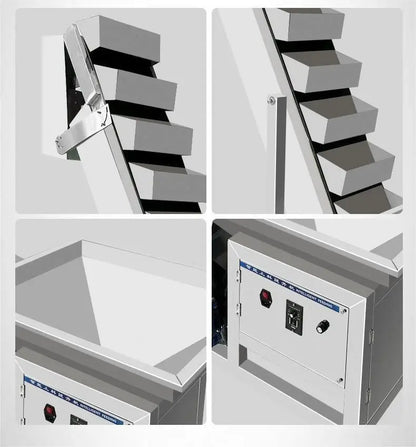 KLE-15 TEBAK Plastic Buckets for Feeder Bucket Elevators Inclined Bucket Belt Elevator Conveyor Automatic Belt Conveyor Incline