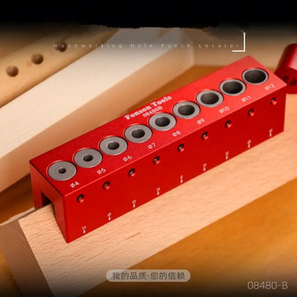 TEBAK W-125 Woodworking 4mm-12mm Pocket Hole Doweling Jig Self-centering Vertical Drilling Guide Punching Hole Locator