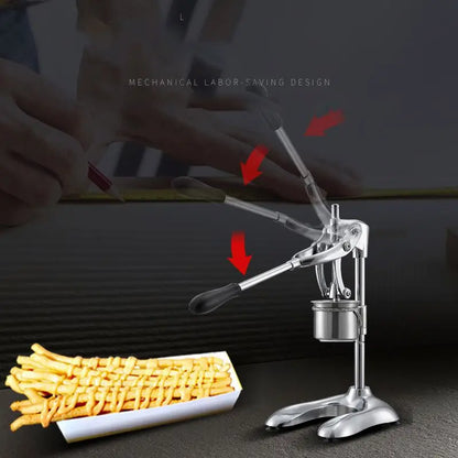 Commercial Stainless Steel Taiwan 30cm Long Hand Press Potato Chip Extruder/manual Pressure French Fries Making Machine