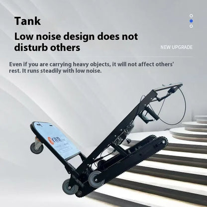 Electric Dolly Stair Climbing Trolley 2 Battery Stair Climbing Hand Truck 3000W 500kg Load Stair Climber Crawler Dolly Cart