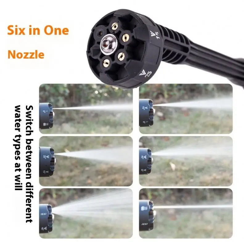 TEBAK Portable Car Washing Machine Lithium Wireless High Pressure Water Gun Garden Watering Flower Car Washing Machine