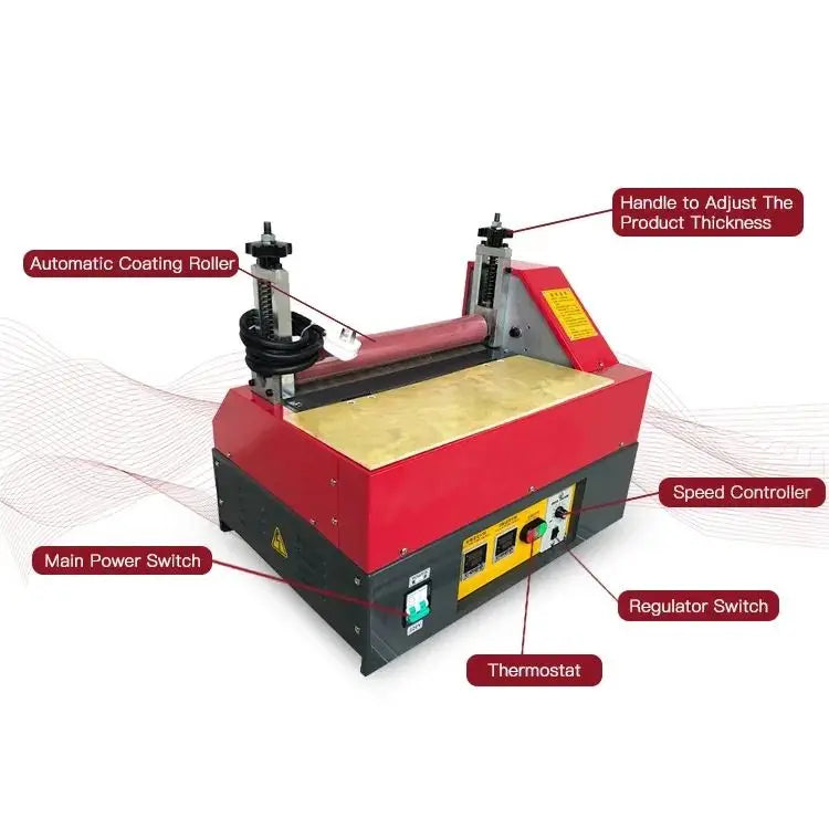 TEBAK Hot Melt Glue Roller Coater Coating Gluing Machine Paper Sanitary Products Box EVA Hot Melt Gluing Machine