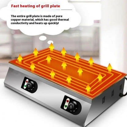 Snack Machine Commercial Electric Pancake Souffle Cake Maker Machine Nonstick Stainless Steel Pancake Souffle Machine