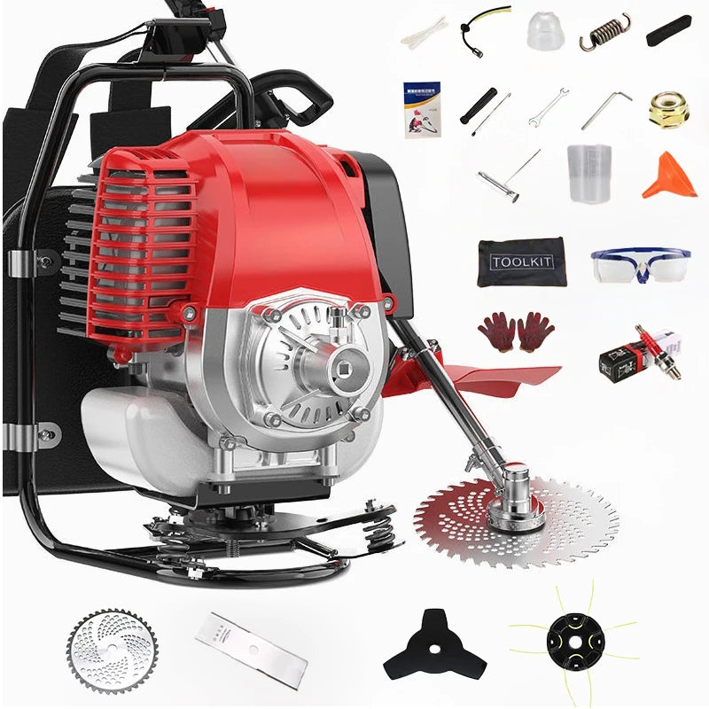 4 Stroke Best Grass Cutting Machine Petrol Engine Lawn Mower Portable Grass Cutting Machine