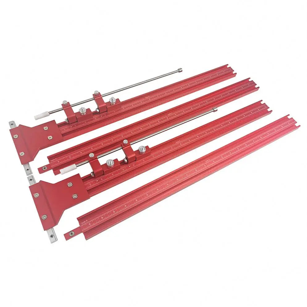 TEBAK W-51 Measuring Ruler Track Wooden Pencil for Woodworker Measuring on the Tiles Wood Mental