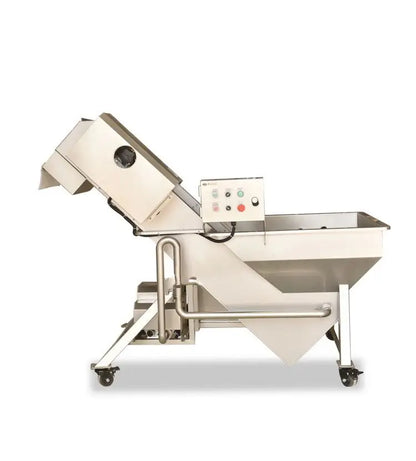 TEBAK Root Vegetable Pre-soaking Peeling Machine Potato Washing Peeling Machine with Inclined Lifting Conveyor Belt