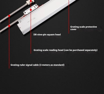 RS-422 High-precision Optical Grating Ruler CNC Machine Electronic Scale Digital Display Displacement Sensor