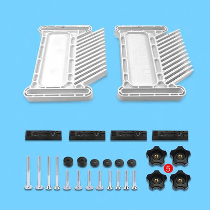 TEBAK W-50 2pcs Woodworking Plastic Miter Gauge Tools Feather Boards for Router Table Saw and Cutting