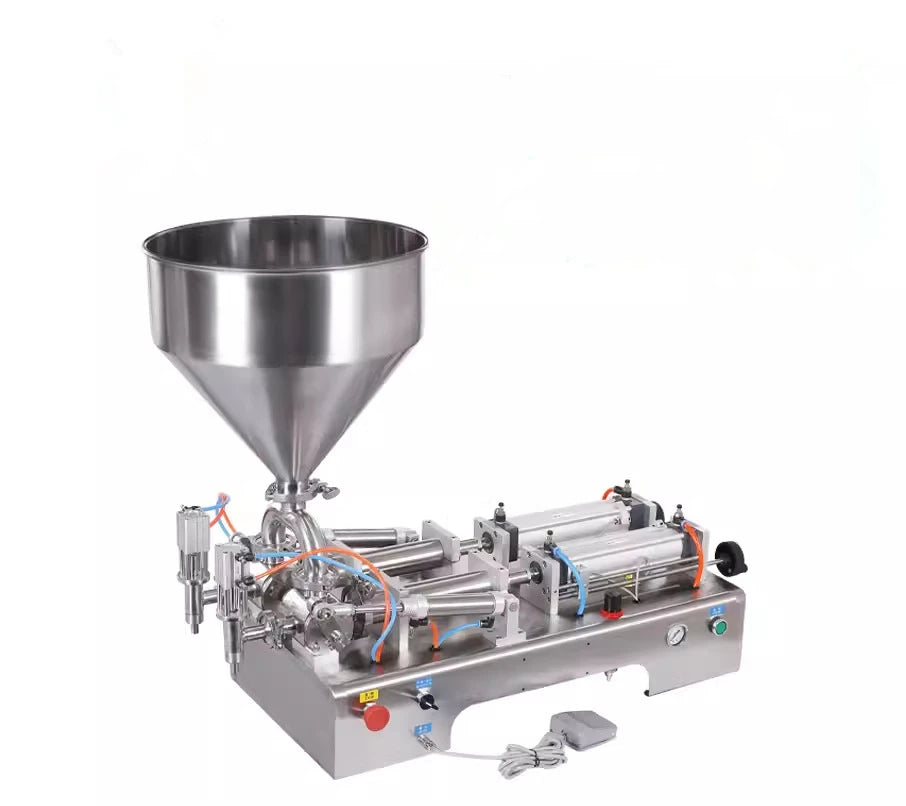 TEBAK Semi Auto Cream Bean Paste Ointment Volumetric Liquid Honey Sugar Piston Filler Pump Filling Machine for Thick Liquid