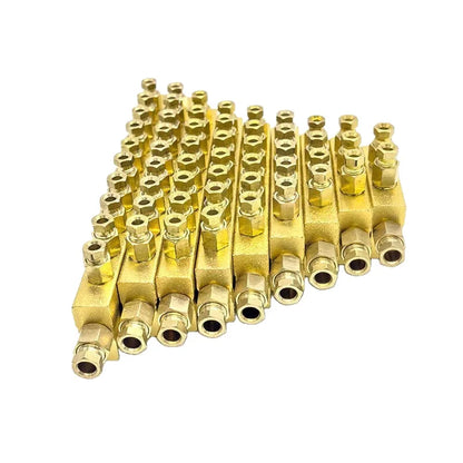 Type Aluminum 2-12Way Lube Oil Dispenser Piston Distributor Value Manifold Block Metering Divide Lubrication Modular Injector