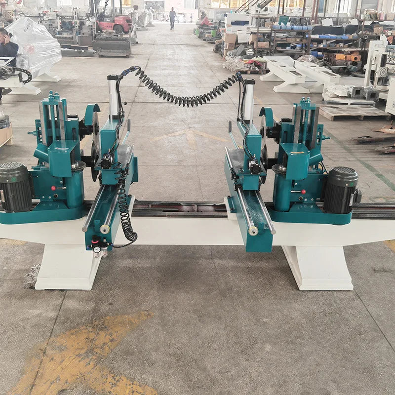 A TEBAK Electric Wood Saw Double End Saw Hardwood Flooring Laminated Wood Flooring Processing Solid Wood Double End Milling Saw