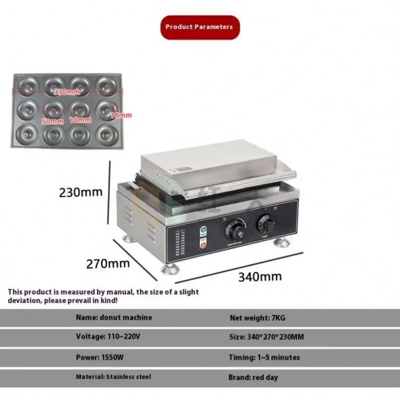 the Doughnut Maker New Commercial Restaurant Equipment Kitchen Donut Machine Donut Making Machine Snack Equipment