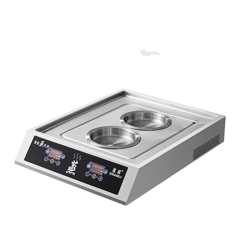 TEBAK 3000W Commercial Electric Food Steamer Countertop Bread Maker Stainless Steel Bread Bun Steamer Machine