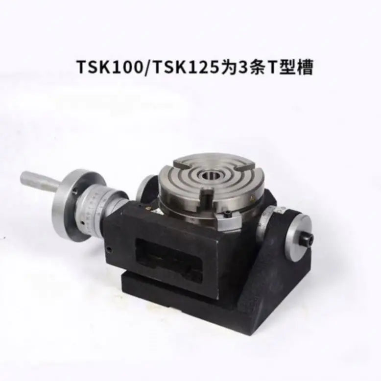 Milling Drilling Boring Machine Tools Universal Tilting Rotary Table TSK320 Motor Alloy Steel Provided 18 Vacuum Table for Cnc