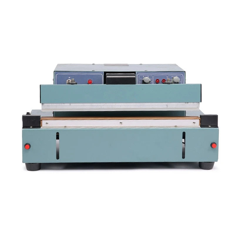 TEBAK Semi Auto Heat Pedal Aluminum Food Chemical Materials Plastic Bag Foot Impulse Cutter Sealer Sealing Machine