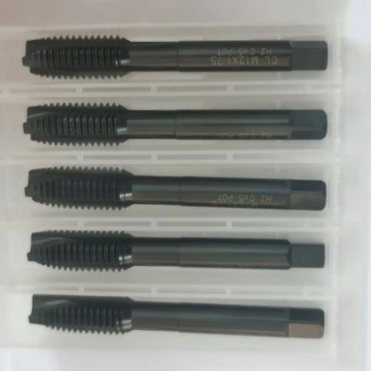 TEBAK Screw Tap Standard Inch and Metric HSS Straight Flute Tap M6 Cutting Taps Coarse and Fine Pitch UNC Machine Tap