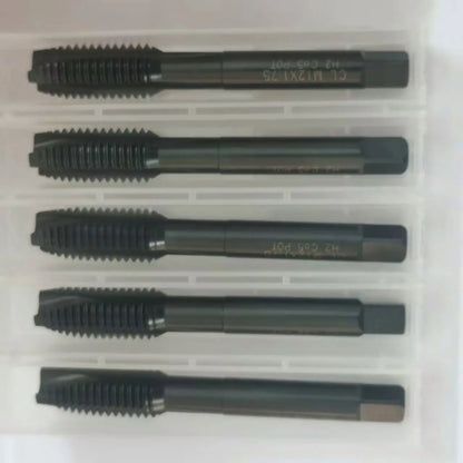 TEBAK Screw Tap Standard Inch and Metric HSS Straight Flute Tap M6 Cutting Taps Coarse and Fine Pitch UNC Machine Tap