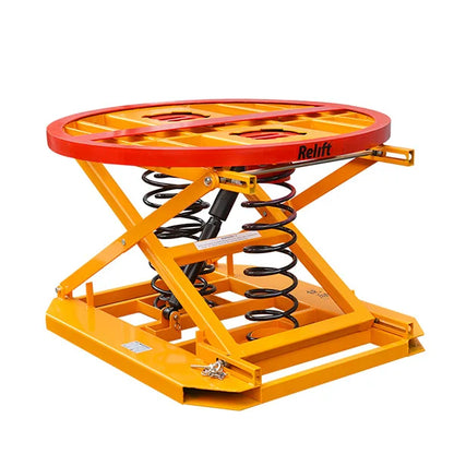 Factory Wholesale Rotary Pallet Table  Automatic Self Elevating Mechanical Scissor Lift Table
