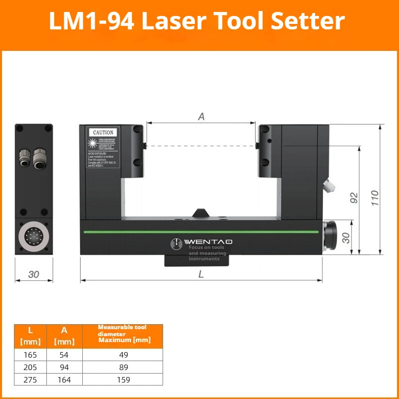 made in china Non-contact High Accuracy CNC Laser Measuring Tool Setter for Machining Centers