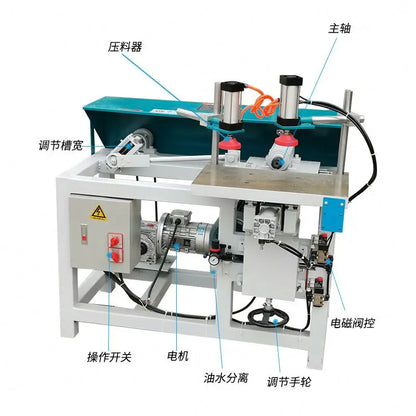 A TEBAK Simple Single Spindle Mortising Slotting Woodworking Horizontal Tenon Slot Mortise Single Head Machine for Wood Door Lock