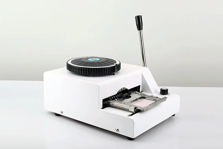 TEBAK Metal Dog Tag Manual Name Engraving Characters Small Manual Stainless Teel ID Tag Engraving Metal Embossing Machine