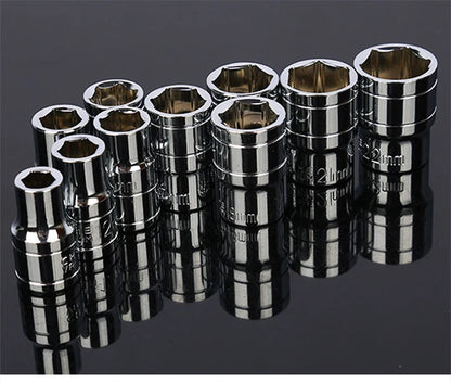 TEBAK Hot Seal 12pcs Sleeves Small Quick Reverse Ratchet Wrench Set