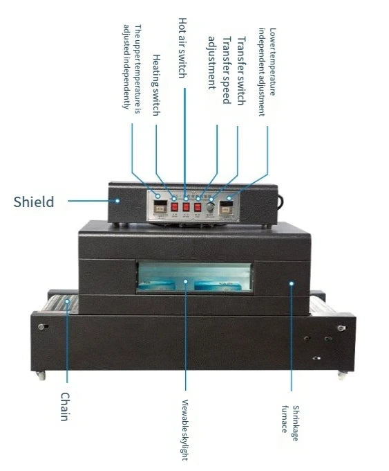 TEBAK SY-BS-4030 Semi-automatic Bottled Water Film Heat Shrink Sealing Film Simple Packaging Machine