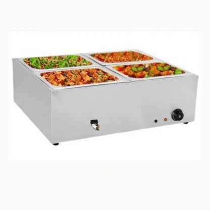 Warm Soup Pool Stainless Steel Heated Three Soup Pools Electric Soup tank Food Warmer Bain Marie Temperature Control