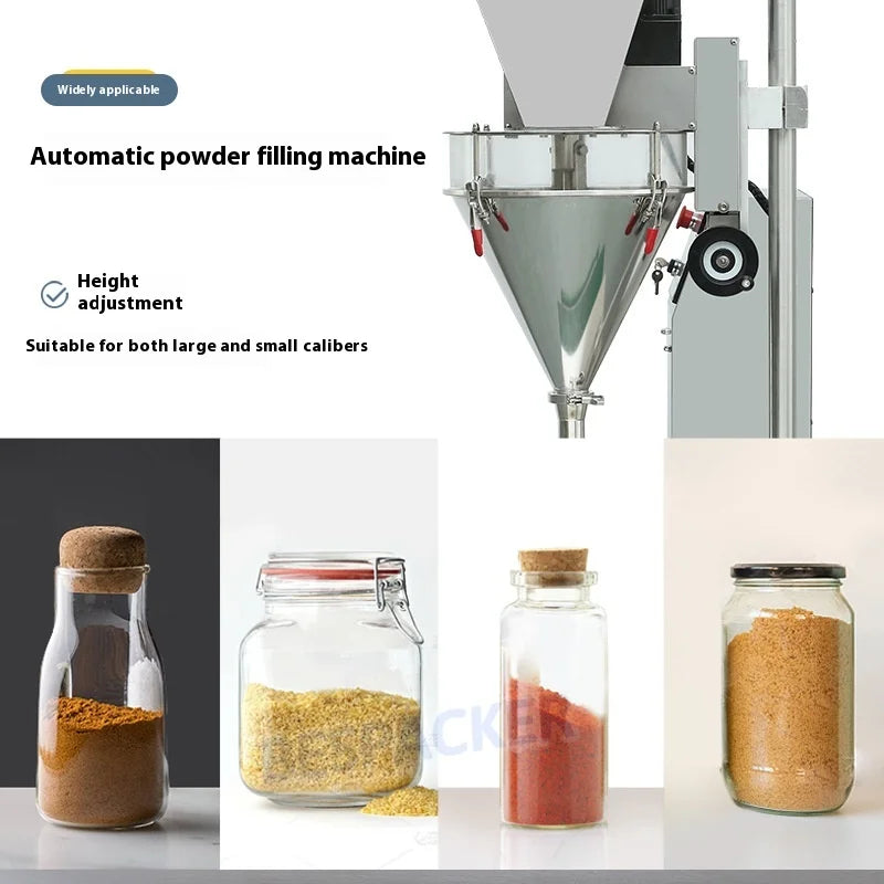 Desktop Automatic Auger Filler Pouch Packaging Food Applications Chili Seasoning Powder Paprika Chili Powder Packing Machine