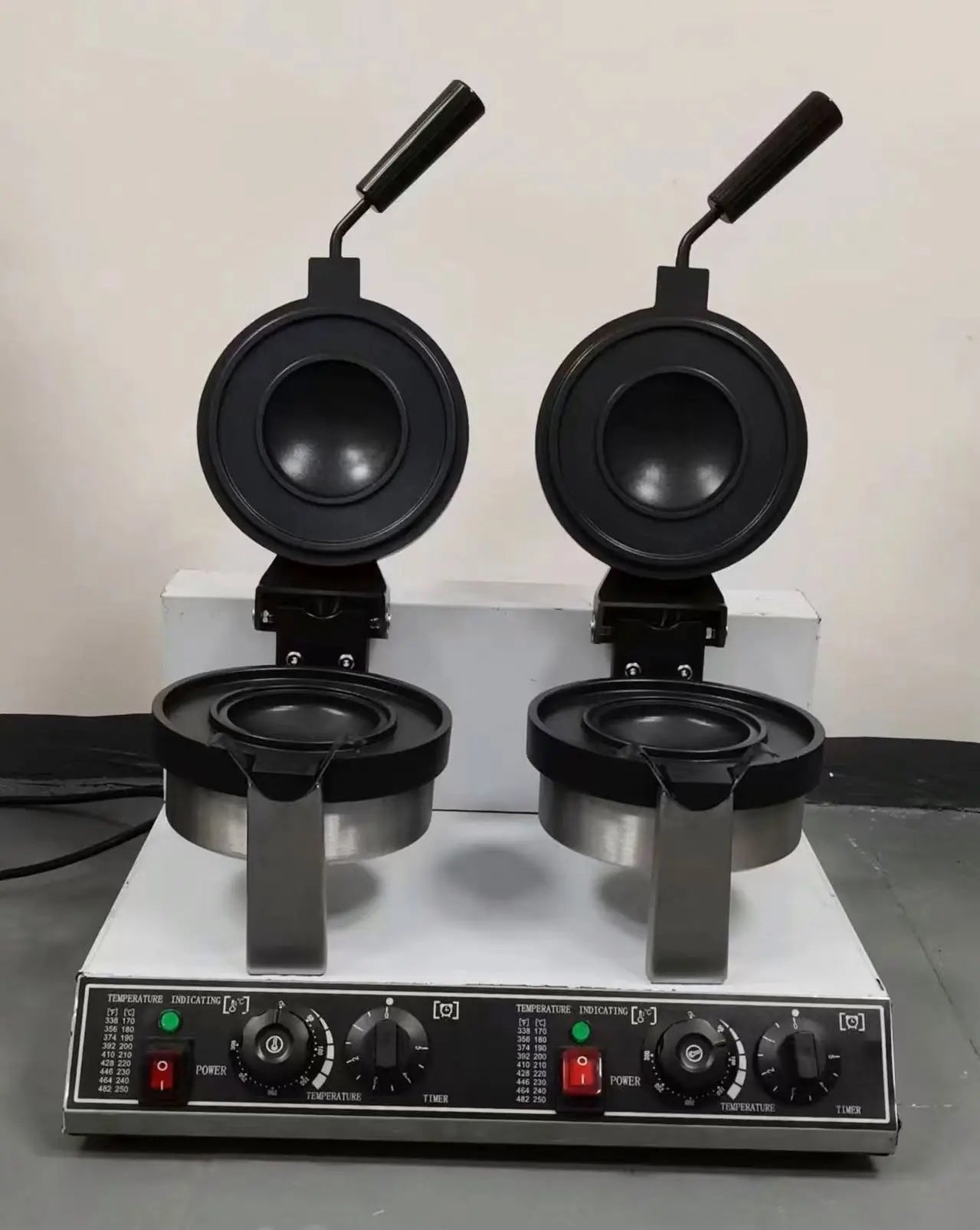 TEBAK Commercial Electric Press Sandwich Bread Gelato Panini UFO Burger Maker Machine Electric Ice Cream Hamburger Machine