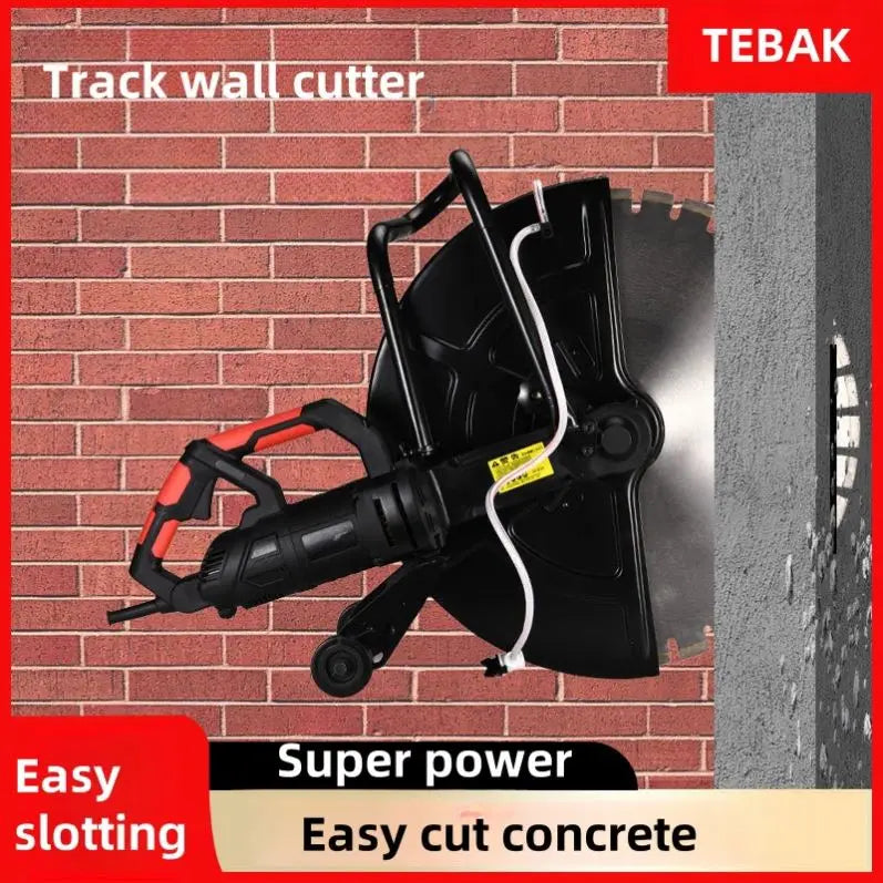 TEBAK Electric 220v Machine Road Cutter Concrete Cutter Building Wall Cutting Cement Pipe Cut off Machine