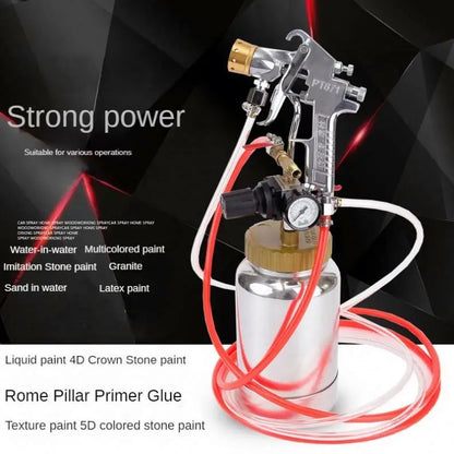 TEBAK 2L Pressure tank With air Spray Gun Spray Gun and Regulator Suitable for Shoe Factories