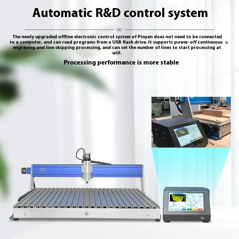 TEBAK JY-08 Air Cooling C6090 CNC Engraving Machine Off-Line Control Only 3axis Touch Screen 800/1500W Engraving Machine