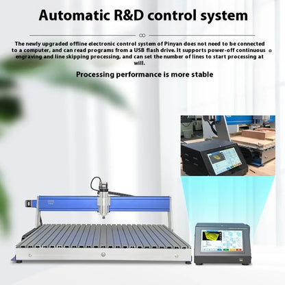 TEBAK JY-08 Air Cooling C6090 CNC Engraving Machine Off-Line Control Only 3axis Touch Screen 800/1500W Engraving Machine