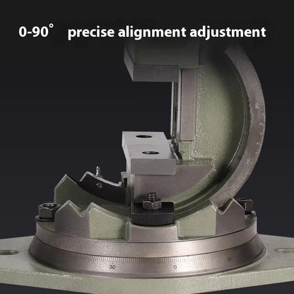 Milling Machine Tiltable Vise, 360-degree Rotating Inclined Bench Vise, 5-inch, 6-inch, 8-inch Heavy-duty Machine Flat Jaw Vise